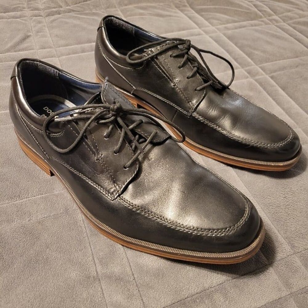 Dockers Premium Black Oxford Leather Dress Shoes Size 11